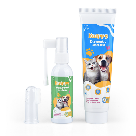 Dog Teeth Cleaning Toothpaste & Tooth Brushing Kit