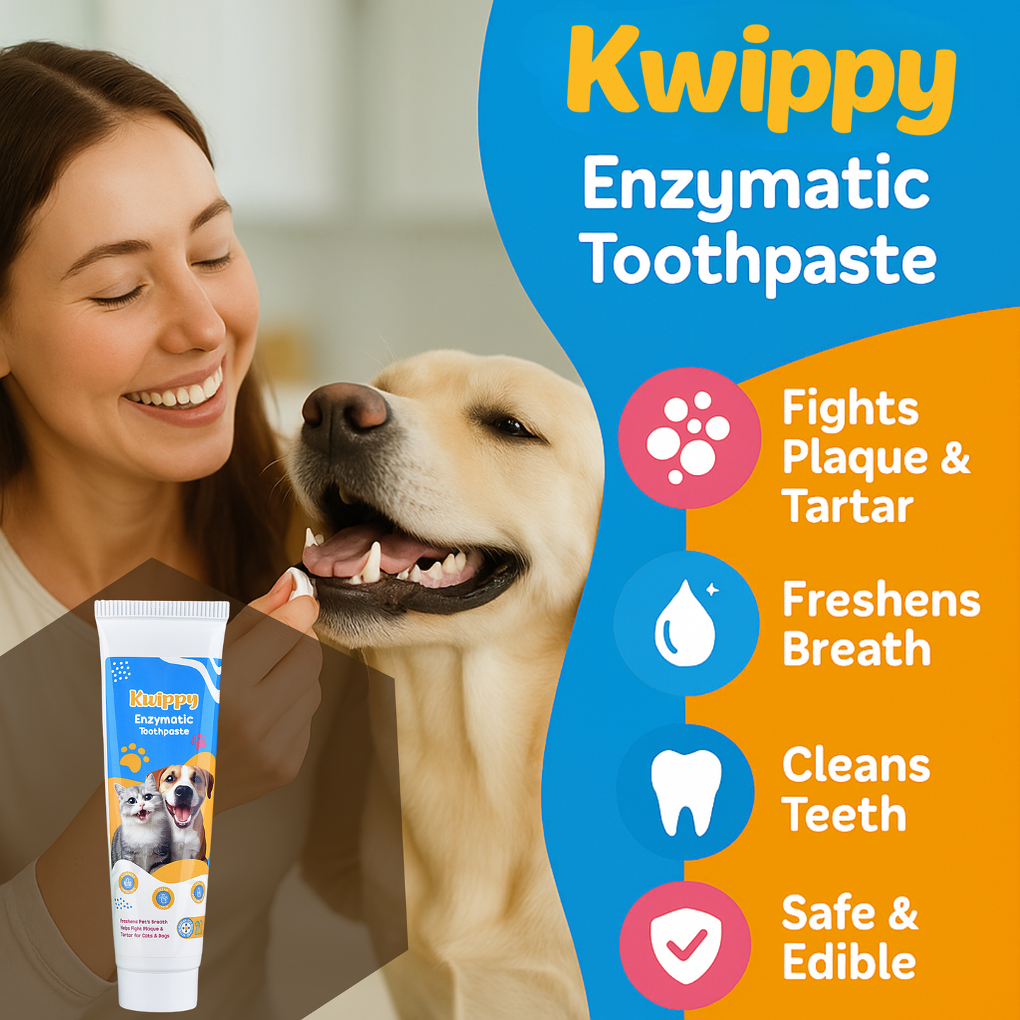 Dog Teeth Cleaning Toothpaste & Tooth Brushing Kit