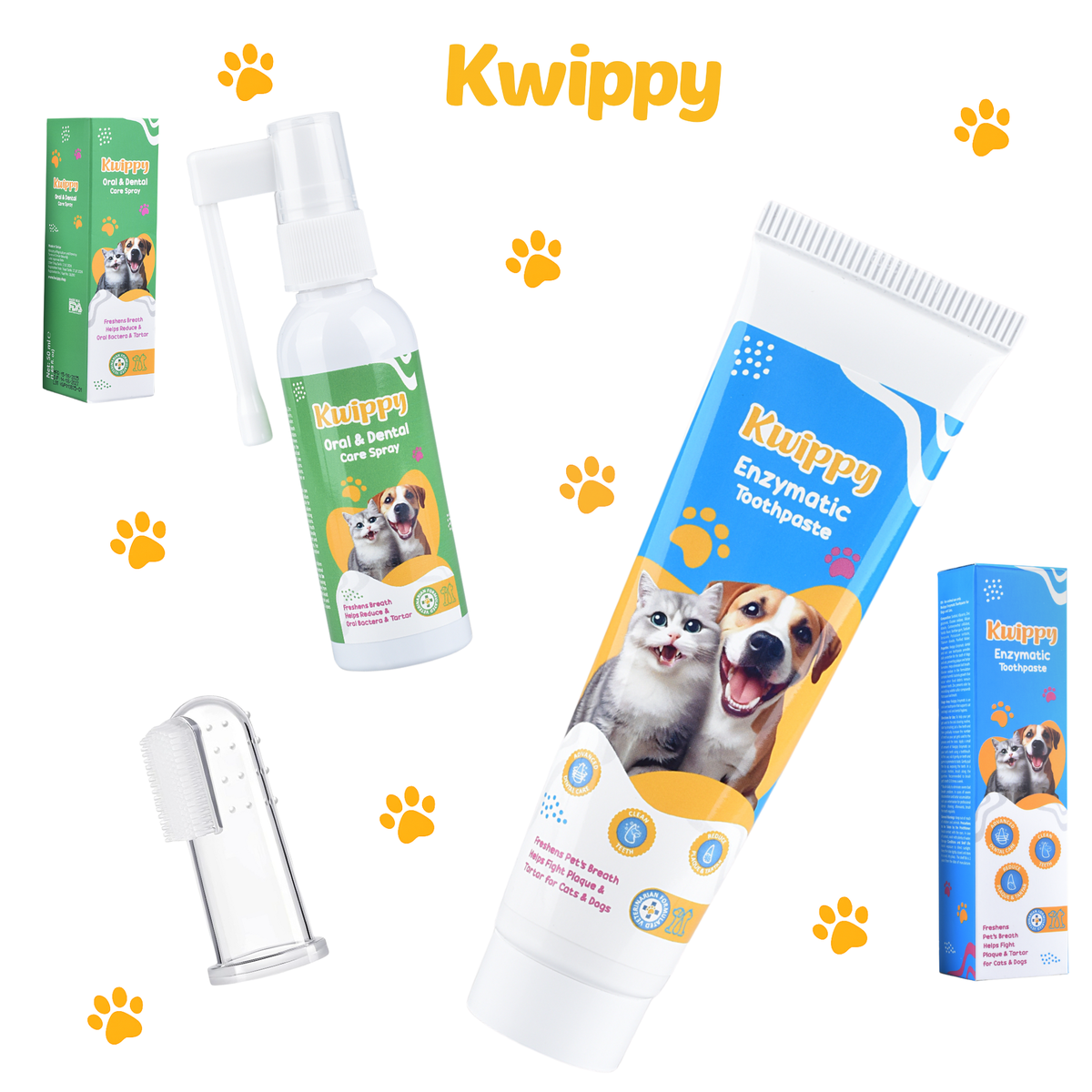Dog Teeth Cleaning Toothpaste & Tooth Brushing Kit