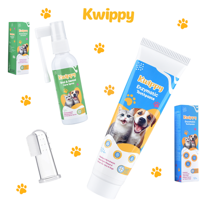 Dog Teeth Cleaning Toothpaste & Tooth Brushing Kit